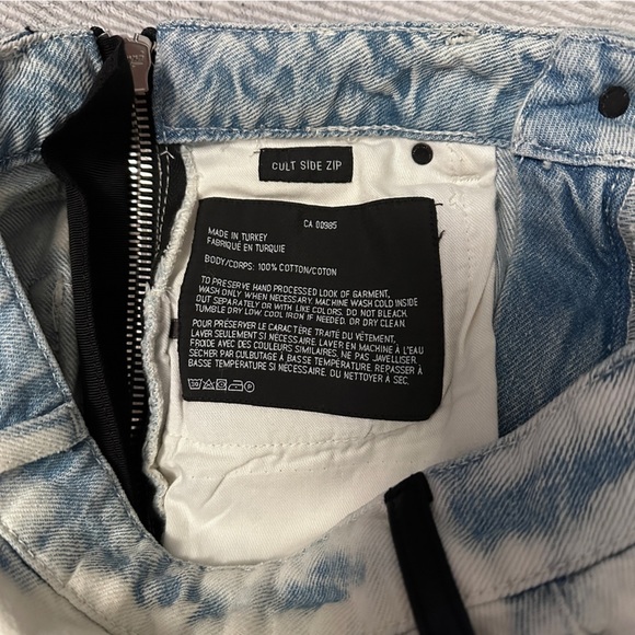 NWT Alexander Wang High Rise Straight Leg Cropped Denim Size 26 - Picture 5 of 13